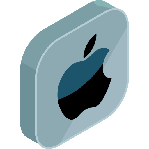 jabłko Roundicons Premium Isometric ikona