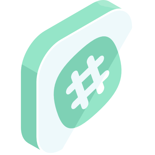 hashtag Roundicons Premium Isometric icono