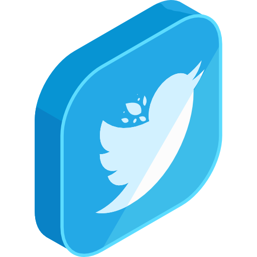 twitter Roundicons Premium Isometric icon