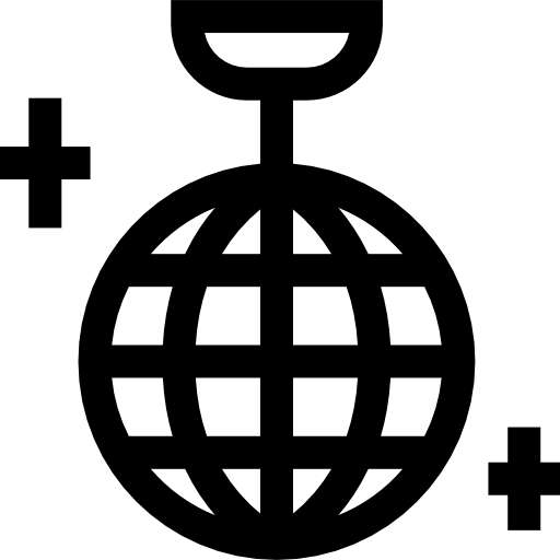 spiegelbol Basic Straight Lineal icoon