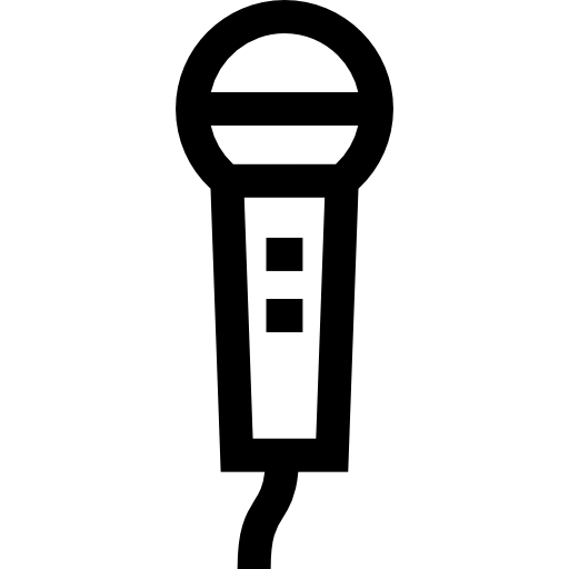マイクロフォン Basic Straight Lineal icon