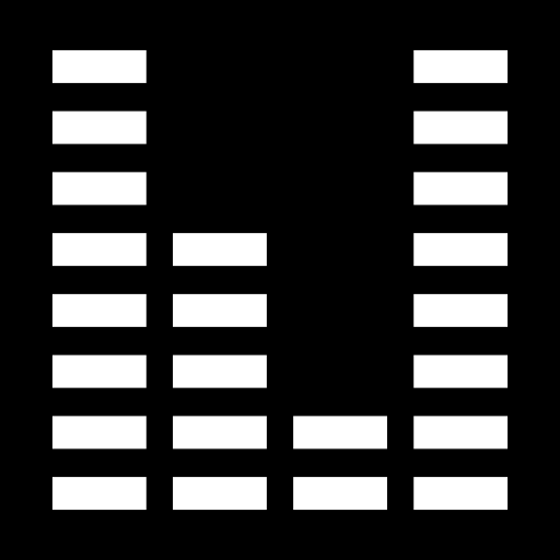 Equalizer Basic Straight Filled icon