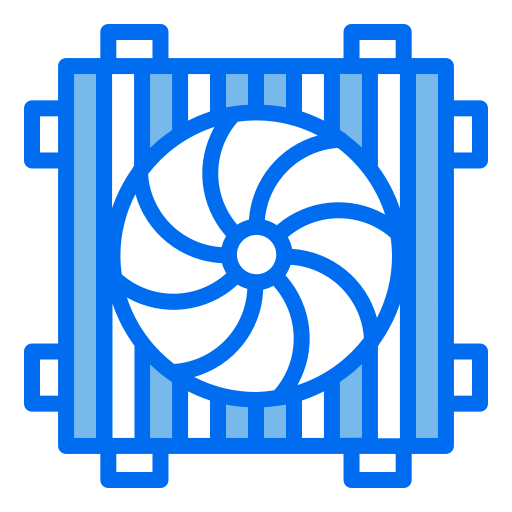 冷却ファン Generic Blue icon