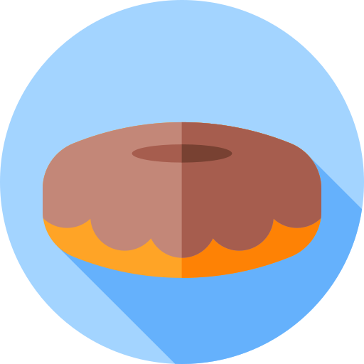 Пончик Flat Circular Flat иконка