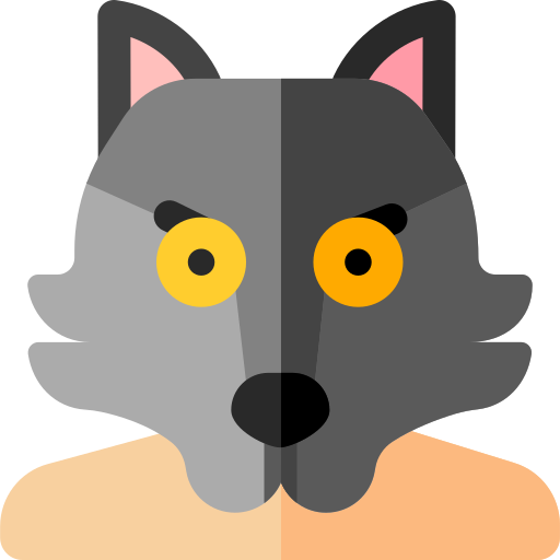 Werewolf Basic Rounded Flat icon