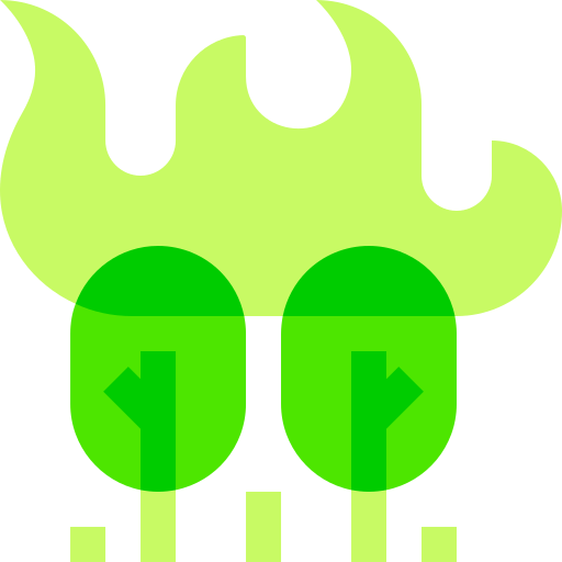 лесной пожар Basic Sheer Flat иконка