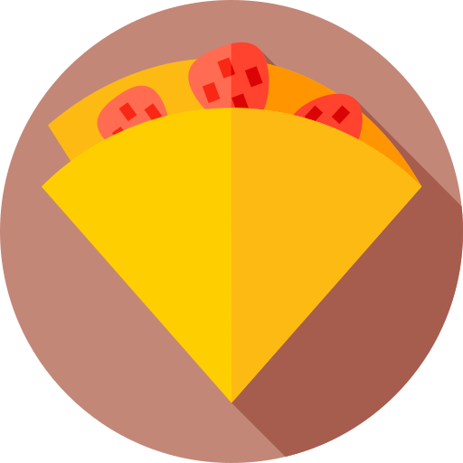 crepe Flat Circular Flat icono