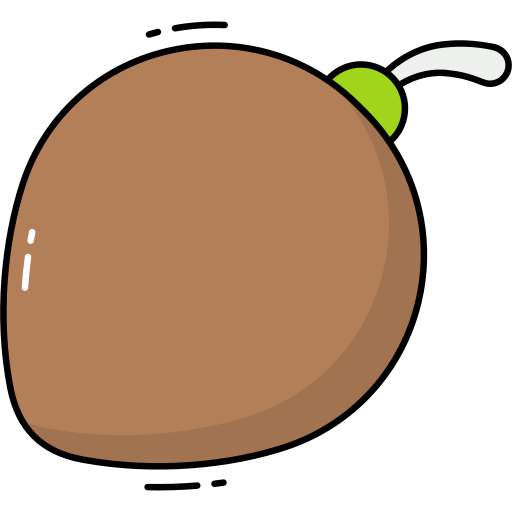 kokosnuss Generic Outline Color icon