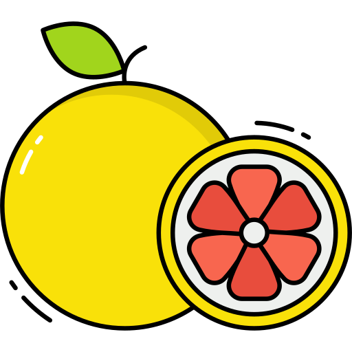 Grapefruit Generic Outline Color icon