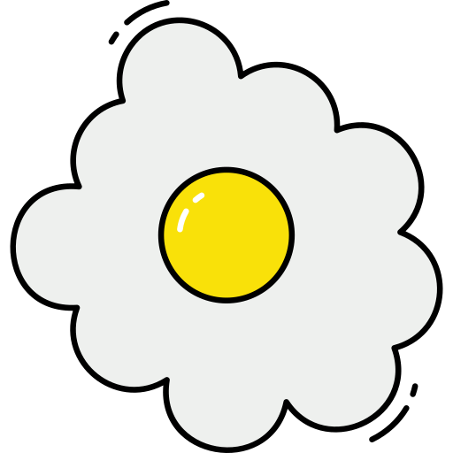 spiegelei Generic Thin Outline Color icon