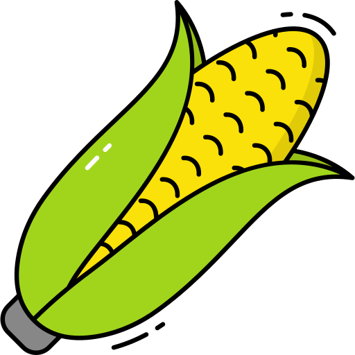Corn Generic Thin Outline Color icon