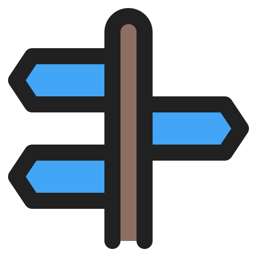 道路標識 Generic Outline Color icon