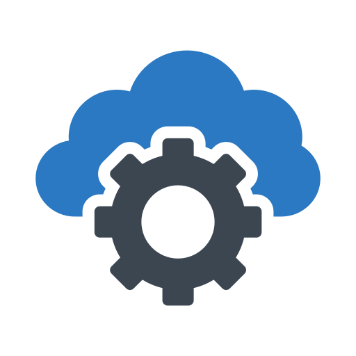 Cloud server Vector Stall Flat icon