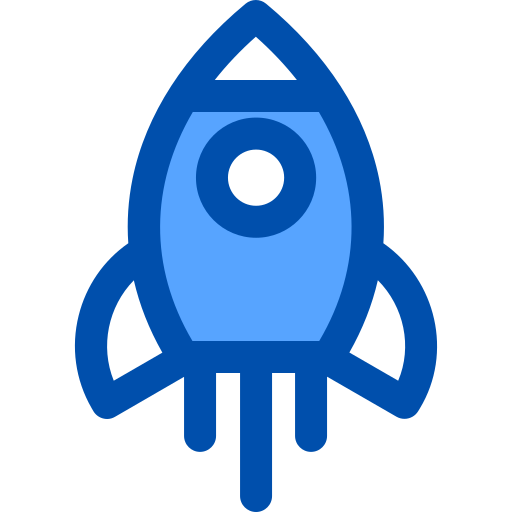lançamento do foguete Generic Blue Ícone