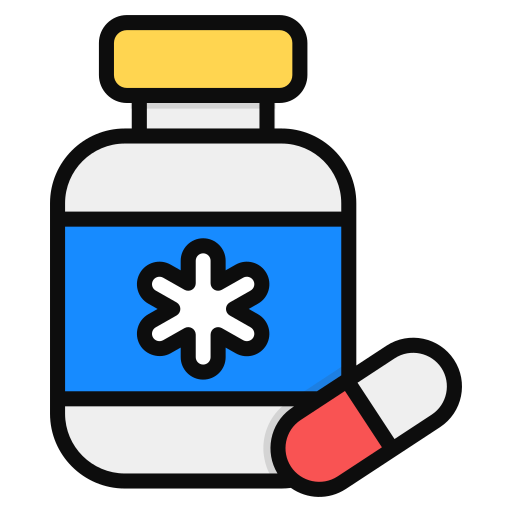 Pills Generic Outline Color icon