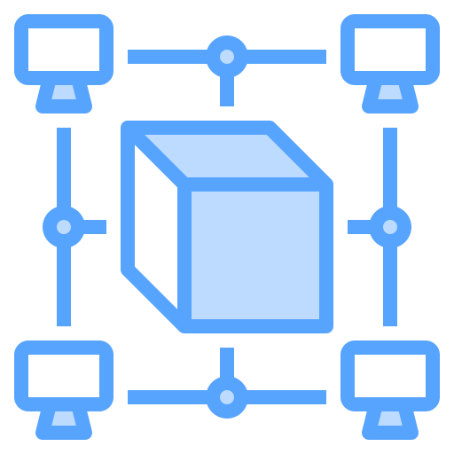 blockchain Catkuro Blue ikona