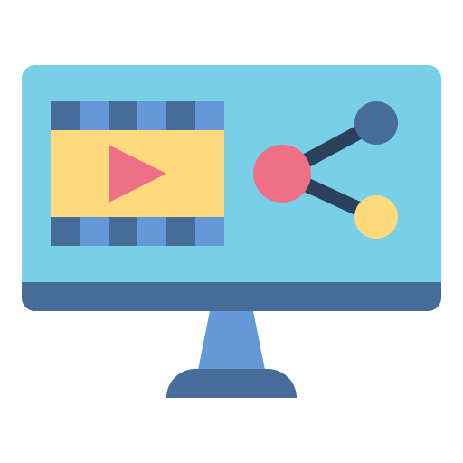 Video sharing Generic Flat icon