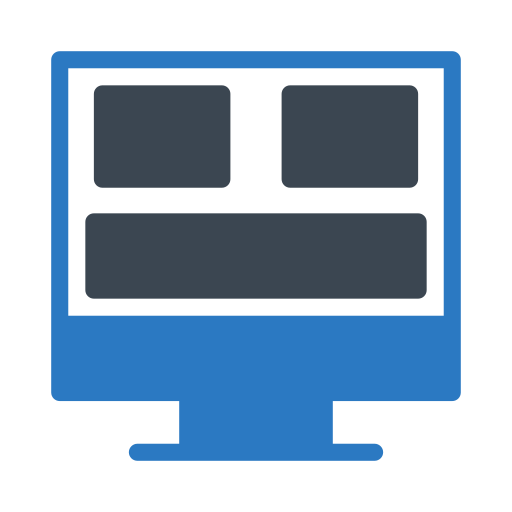 Screen Vector Stall Flat icon