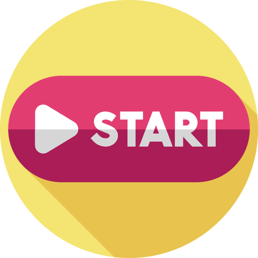 botón de inicio Flat Circular Flat icono