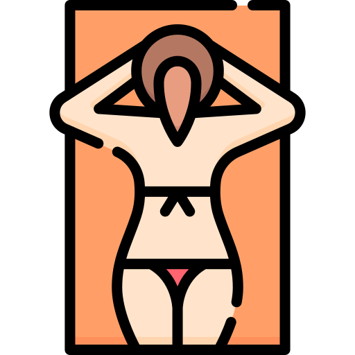 Sunbathing Special Lineal color icon