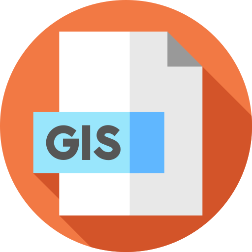 gis Flat Circular Flat icoon