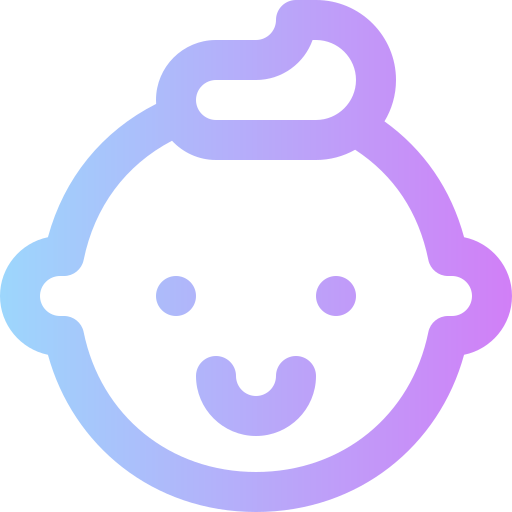 Baby boy Super Basic Rounded Gradient icon