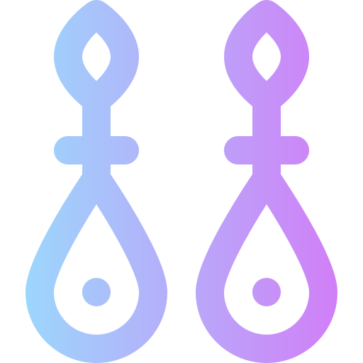 Earrings Super Basic Rounded Gradient icon