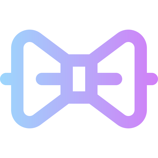 Bow tie Super Basic Rounded Gradient icon