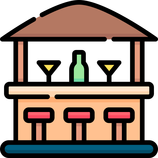 Beach bar Special Lineal color icon