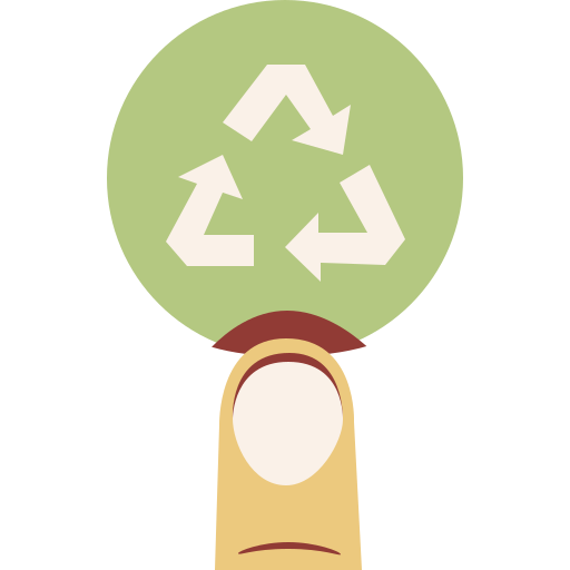 reciclar Cartoon Flat icono