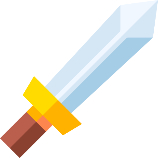 zwaard Basic Straight Flat icoon