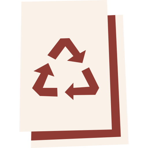 Recycled paper Cartoon Flat icon