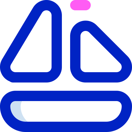 Sailboat Super Basic Orbit Color icon