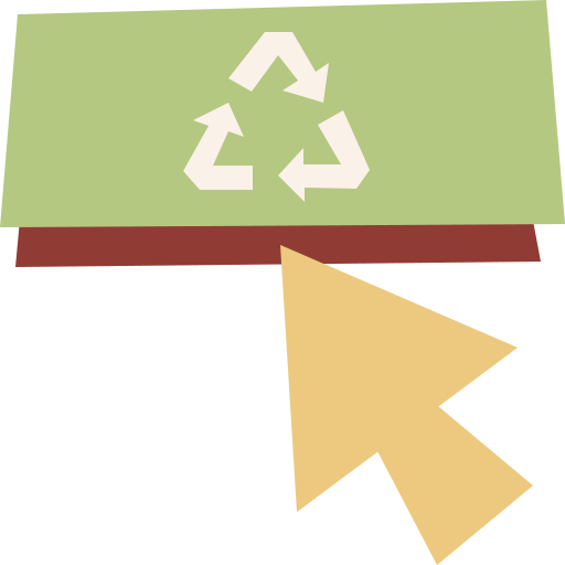 recyclen Cartoon Flat icoon