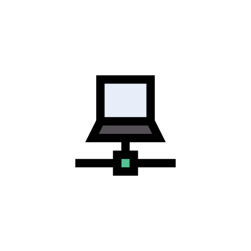 프로그램 작성 Vector Stall Lineal Color icon