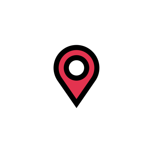 Location pin Vector Stall Lineal Color icon