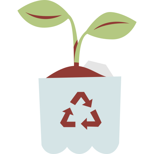recycelt Cartoon Flat icon