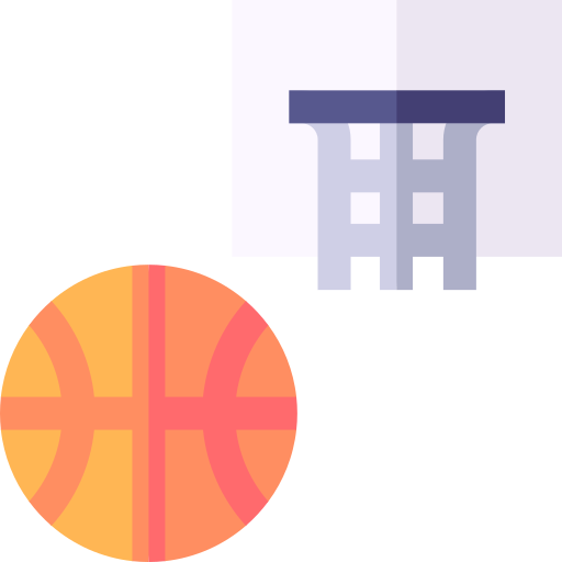 basketbal Basic Straight Flat icoon
