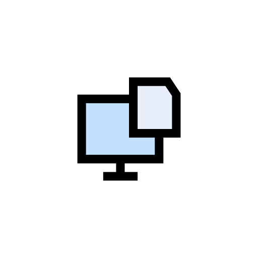 화면 Vector Stall Lineal Color icon