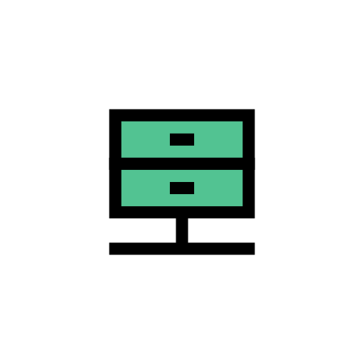 호스팅 Vector Stall Lineal Color icon