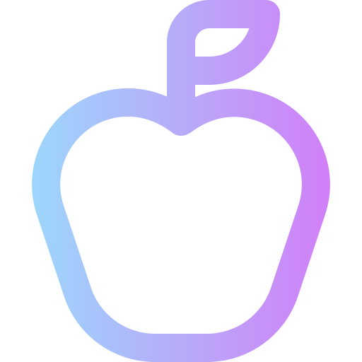 jabłko Super Basic Rounded Gradient ikona
