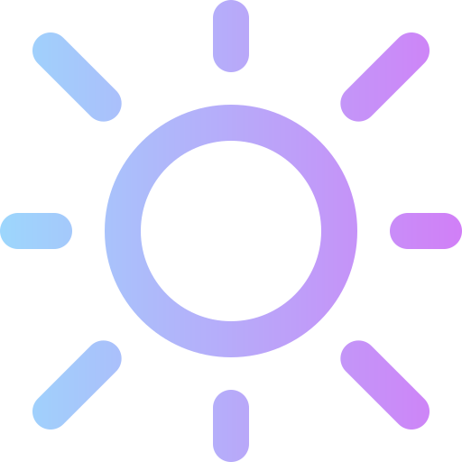 태양 Super Basic Rounded Gradient icon