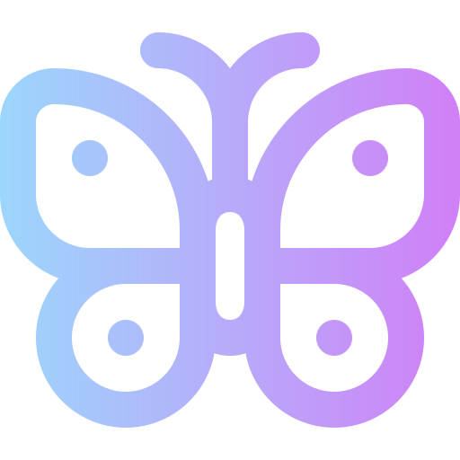 farfalla Super Basic Rounded Gradient icona