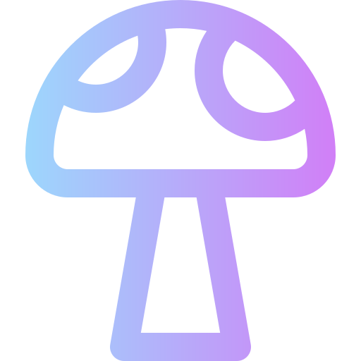 버섯 Super Basic Rounded Gradient icon