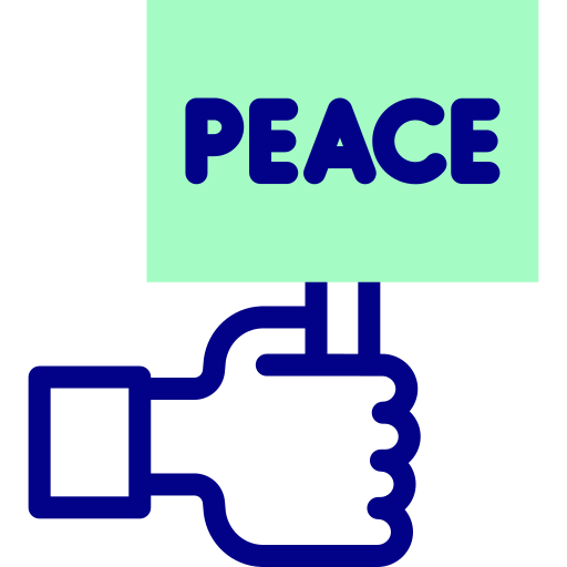 Peace Detailed Mixed Lineal color icon