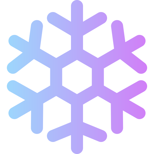 płatek śniegu Super Basic Rounded Gradient ikona