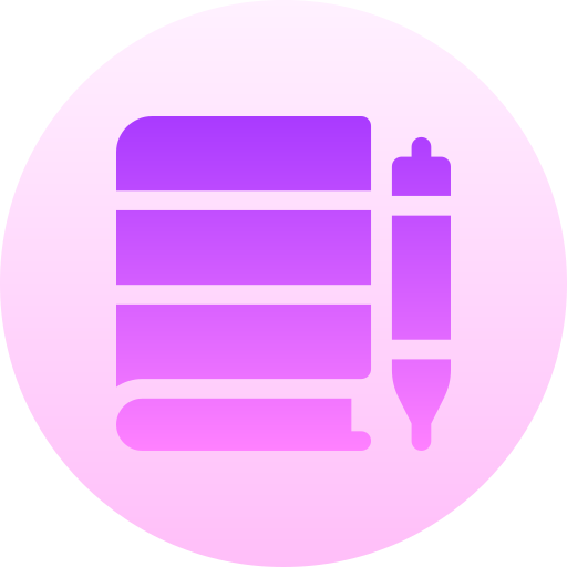 Diary Basic Gradient Circular icon