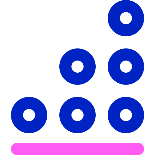 diagramme à bandes Super Basic Orbit Color Icône