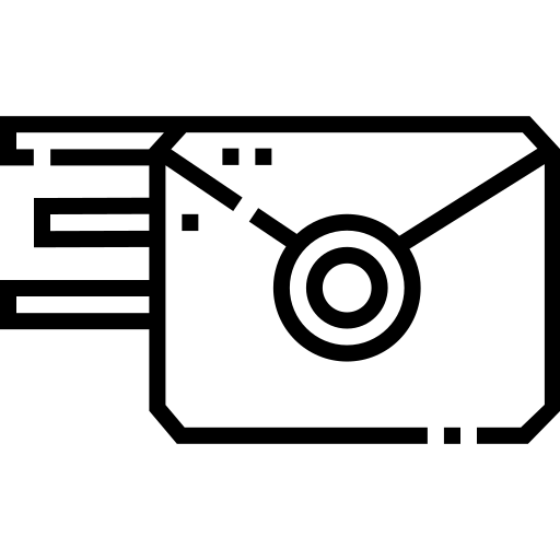 correspondência Detailed Straight Lineal Ícone