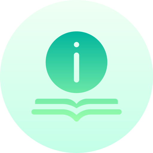 informatie Basic Gradient Circular icoon